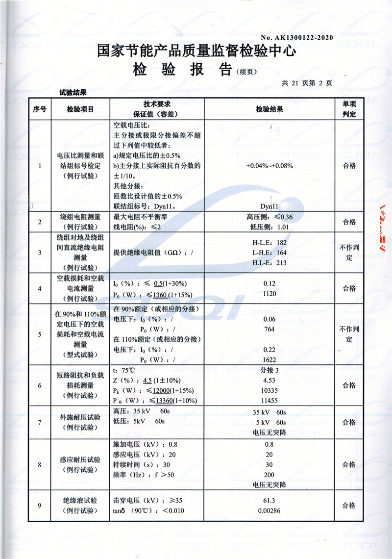 高低压试验报告-S11-1250敦煌敦煌敦煌油浸式变压器-2.jpg